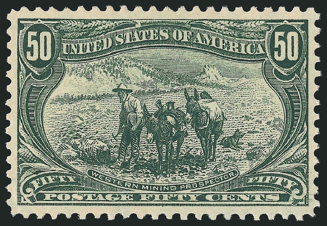 US Stamps Prices Scott Cat. 291 - 1898 50c Trans Mississippi Exposition. Robert Siegel Auction Galleries, Nov 2013, Sale 1057, Lot 877