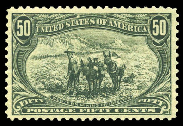 US Stamp Prices Scott Catalogue # 291 - 50c 1898 Trans Mississippi Exposition. Matthew Bennett International, Mar 2011, Sale 336, Lot 1238