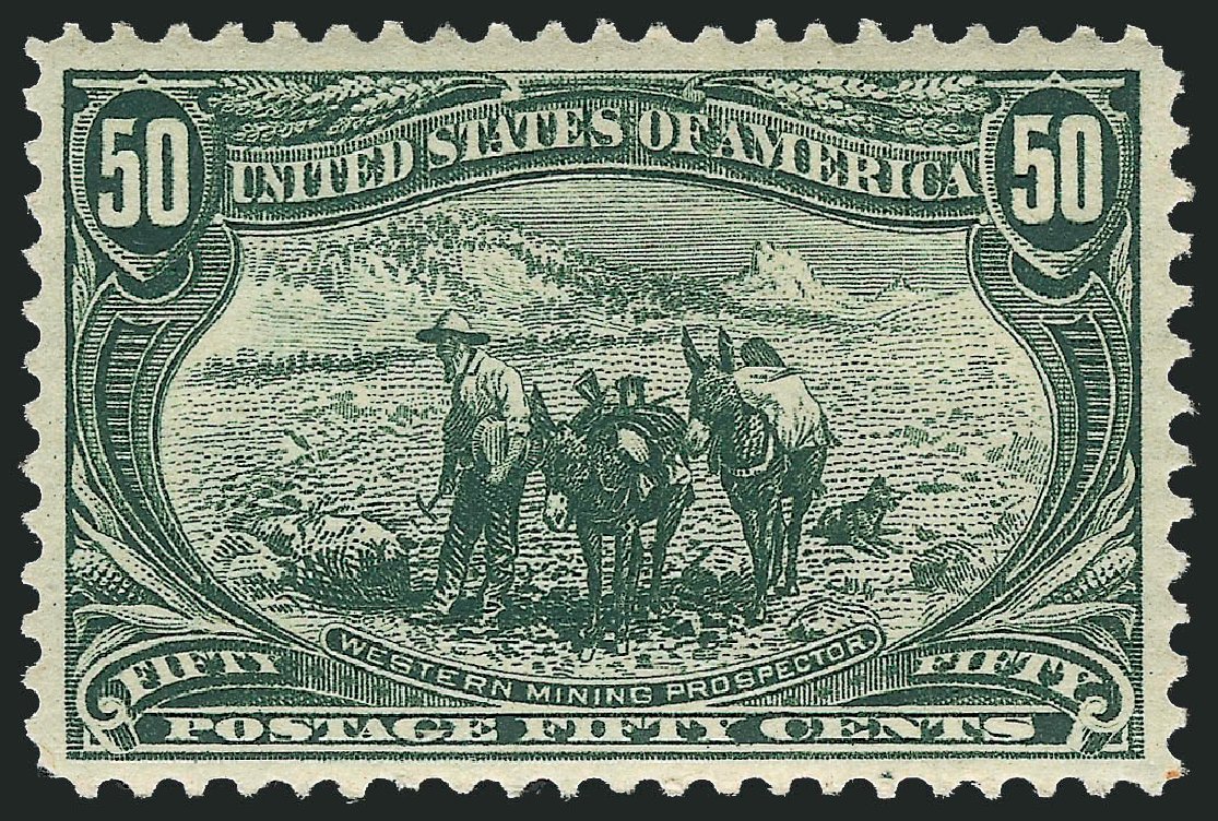 US Stamps Price Scott Cat. # 291: 50c 1898 Trans Mississippi Exposition. Robert Siegel Auction Galleries, Mar 2012, Sale 1019, Lot 638