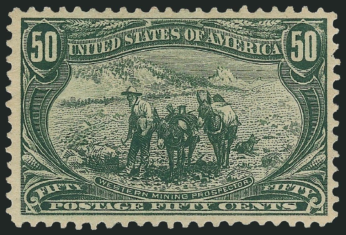 US Stamp Prices Scott Cat. # 291: 1898 50c Trans Mississippi Exposition. Robert Siegel Auction Galleries, Dec 2014, Sale 1090, Lot 1418