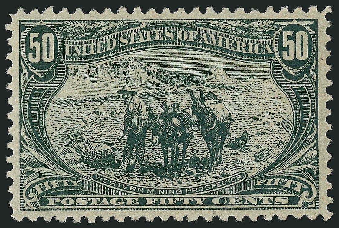 US Stamp Prices Scott Cat. # 291 - 50c 1898 Trans Mississippi Exposition. Robert Siegel Auction Galleries, Apr 2015, Sale 1096, Lot 508