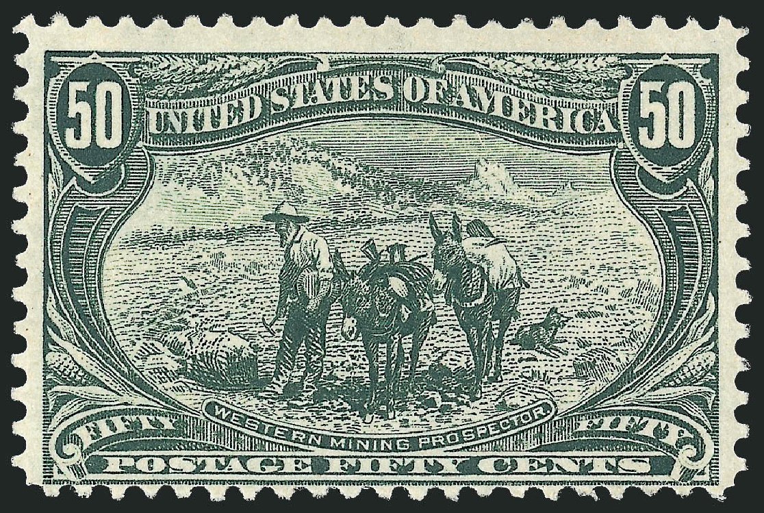 Price of US Stamp Scott Cat. #291: 1898 50c Trans Mississippi Exposition. Robert Siegel Auction Galleries, Sep 2009, Sale 976, Lot 1828
