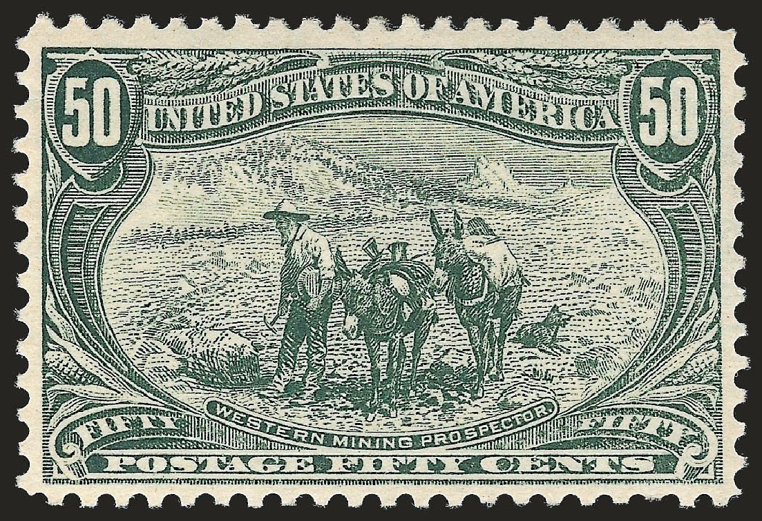 Value of US Stamps Scott 291: 1898 50c Trans Mississippi Exposition. Robert Siegel Auction Galleries, Dec 2009, Sale 982, Lot 5648