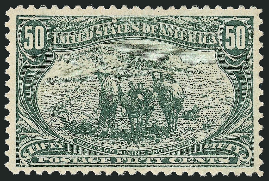 US Stamps Prices Scott Catalog #291 - 50c 1898 Trans Mississippi Exposition. Robert Siegel Auction Galleries, Oct 2010, Sale 997, Lot 5808