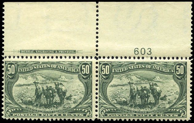US Stamp Value Scott Catalogue # 291: 1898 50c Trans Mississippi Exposition. Matthew Bennett International, Mar 2011, Sale 336, Lot 1239