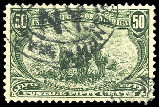 Value of US Stamp Scott Catalogue # 291: 50c 1898 Trans Mississippi Exposition. Matthew Bennett International, Mar 2011, Sale 337, Lot 2749
