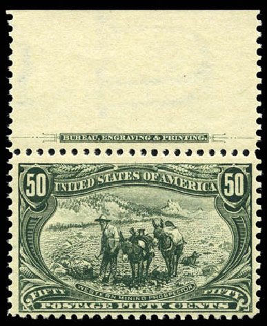 Prices of US Stamps Scott Catalogue # 291: 1898 50c Trans Mississippi Exposition. Matthew Bennett International, Feb 2012, Sale 340, Lot 369