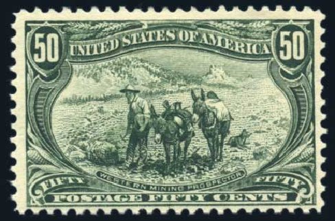 Costs of US Stamp Scott Cat. # 291: 1898 50c Trans Mississippi Exposition. Harmer-Schau Auction Galleries, Jun 2008, Sale 78, Lot 1479