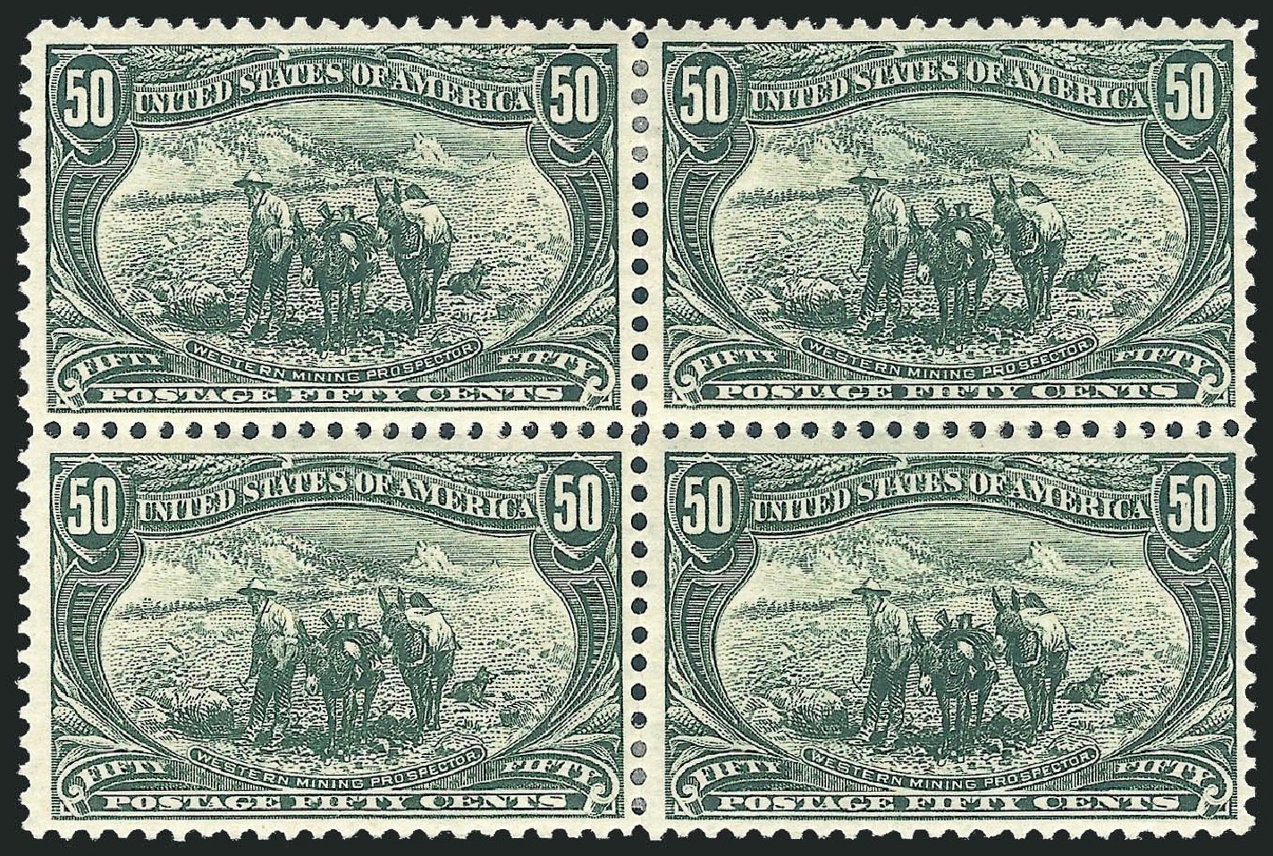 US Stamps Values Scott # 291: 50c 1898 Trans Mississippi Exposition. Robert Siegel Auction Galleries, Nov 2013, Sale 1056, Lot 359