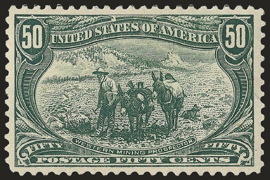 Costs of US Stamp Scott Catalog #291 - 50c 1898 Trans Mississippi Exposition. Robert Siegel Auction Galleries, Jun 2009, Sale 975, Lot 1629
