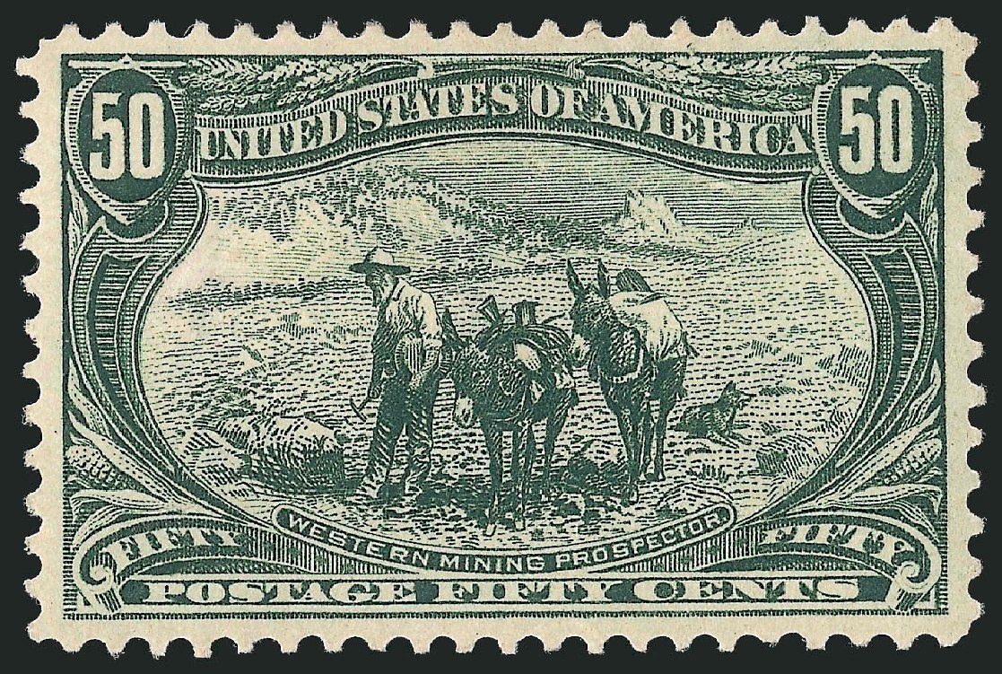 Price of US Stamp Scott Catalog #291: 50c 1898 Trans Mississippi Exposition. Robert Siegel Auction Galleries, Apr 2010, Sale 984, Lot 709