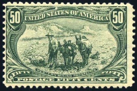 US Stamp Price Scott Catalog 291 - 50c 1898 Trans Mississippi Exposition. Harmer-Schau Auction Galleries, Jul 2010, Sale 86, Lot 480