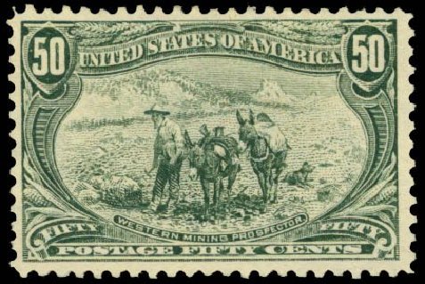 Costs of US Stamp Scott Catalog 291: 50c 1898 Trans Mississippi Exposition. Daniel Kelleher Auctions, May 2014, Sale 652, Lot 440