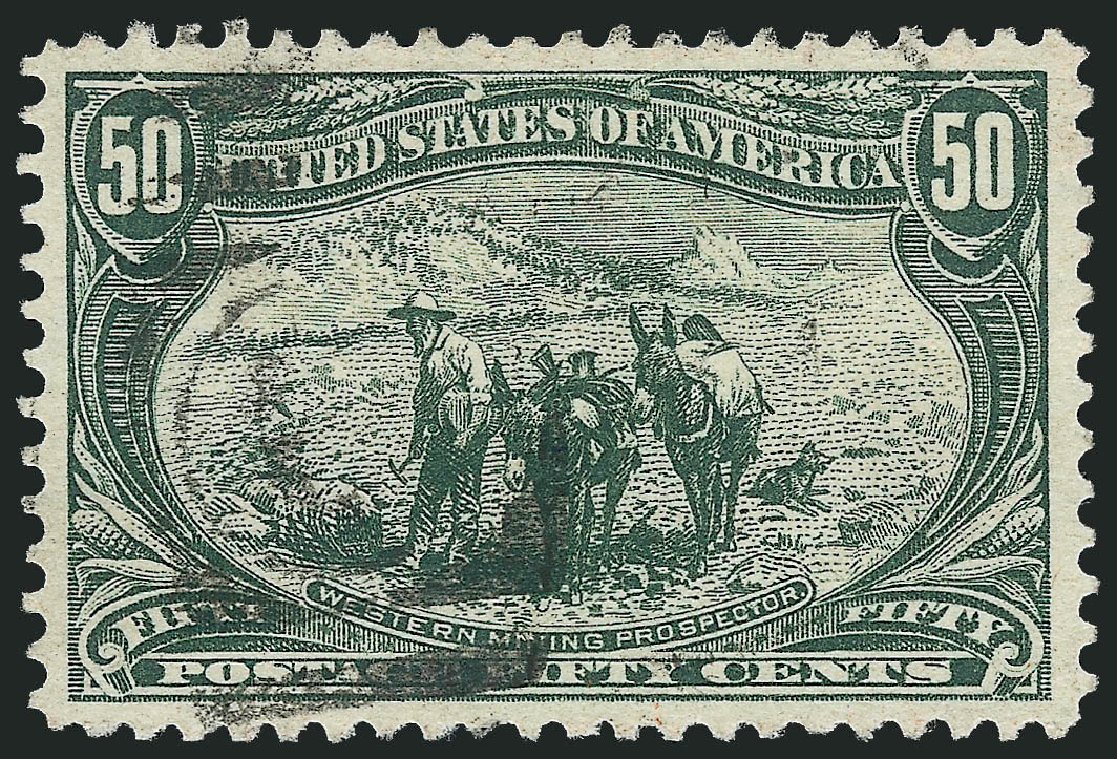US Stamp Prices Scott Cat. #291: 1898 50c Trans Mississippi Exposition. Robert Siegel Auction Galleries, Dec 2011, Sale 1017, Lot 730