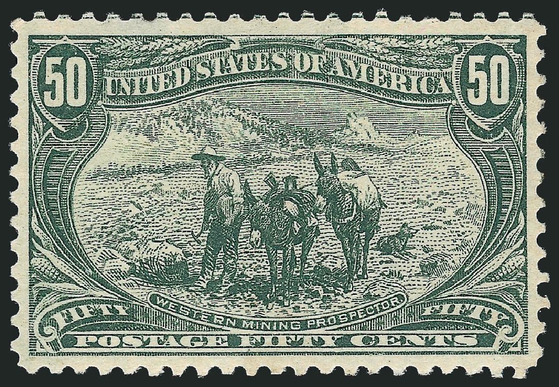 US Stamp Price Scott Catalogue # 291 - 50c 1898 Trans Mississippi Exposition. Robert Siegel Auction Galleries, Mar 2012, Sale 1019, Lot 640