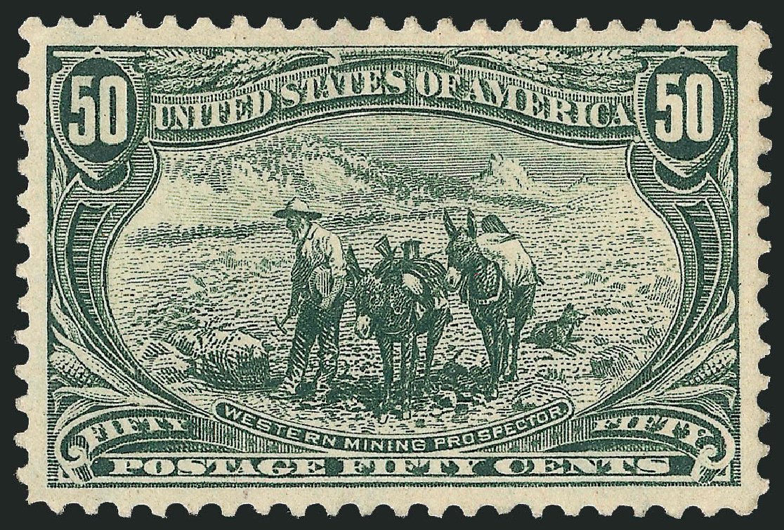 Prices of US Stamps Scott Catalogue #291: 1898 50c Trans Mississippi Exposition. Robert Siegel Auction Galleries, Dec 2008, Sale 967, Lot 4480