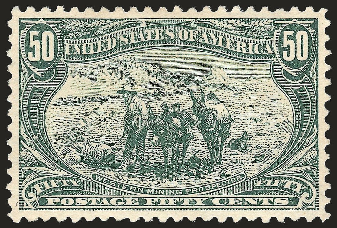 Prices of US Stamps Scott # 291: 1898 50c Trans Mississippi Exposition. Robert Siegel Auction Galleries, Apr 2010, Sale 984, Lot 710