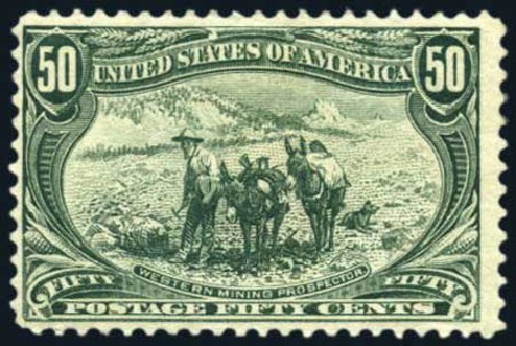 Costs of US Stamps Scott #291: 50c 1898 Trans Mississippi Exposition. Harmer-Schau Auction Galleries, Jul 2010, Sale 86, Lot 481
