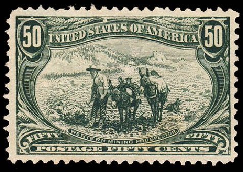 US Stamp Prices Scott Catalogue 291: 1898 50c Trans Mississippi Exposition. Daniel Kelleher Auctions, May 2014, Sale 652, Lot 441