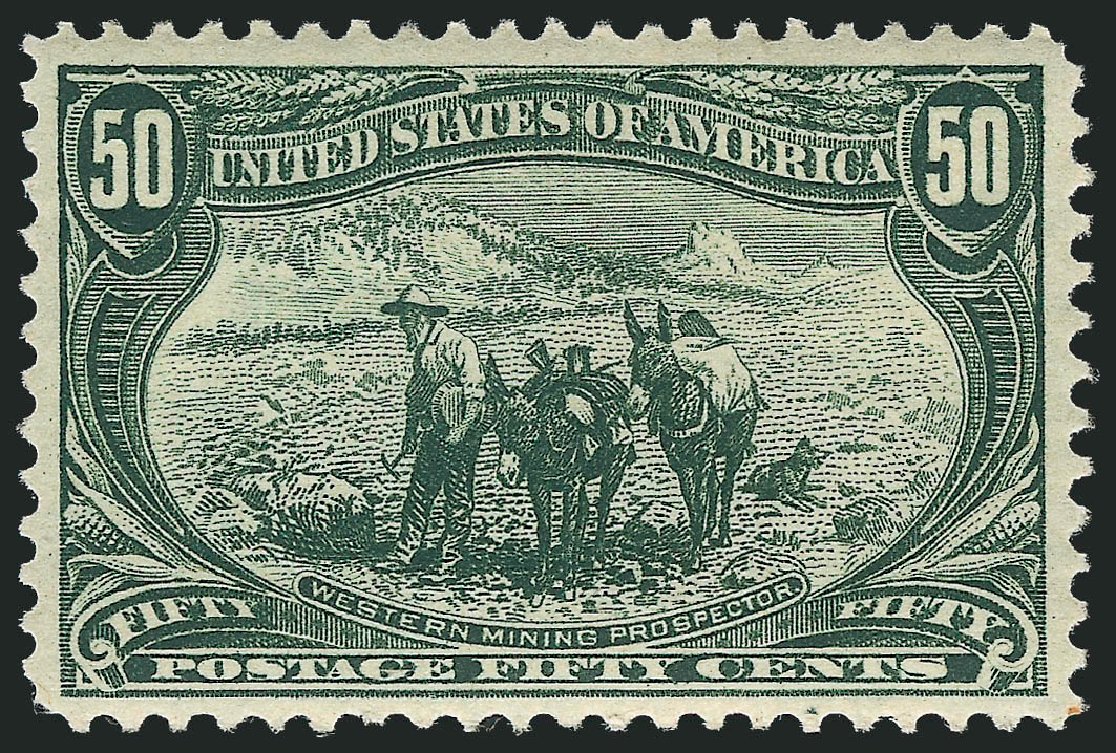 Value of US Stamp Scott # 291: 1898 50c Trans Mississippi Exposition. Robert Siegel Auction Galleries, Mar 2011, Sale 1007, Lot 2551