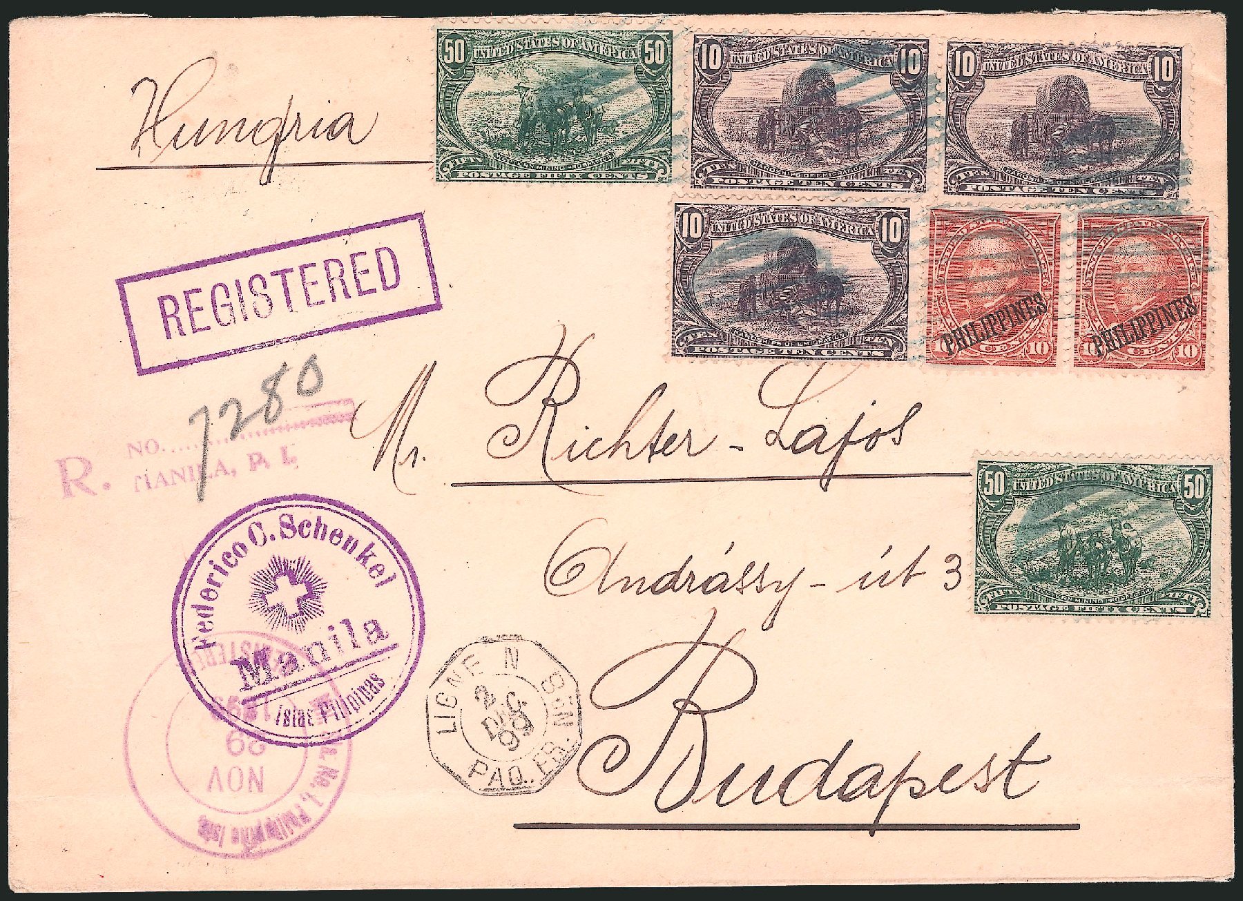 Costs of US Stamp Scott 291: 1898 50c Trans Mississippi Exposition. Robert Siegel Auction Galleries, Nov 2013, Sale 1056, Lot 431