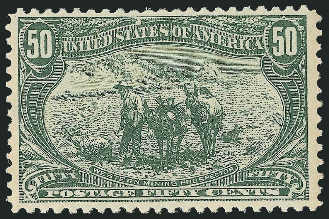 Value of US Stamp Scott 291: 1898 50c Trans Mississippi Exposition. Robert Siegel Auction Galleries, Sep 2014, Sale 1078, Lot 421
