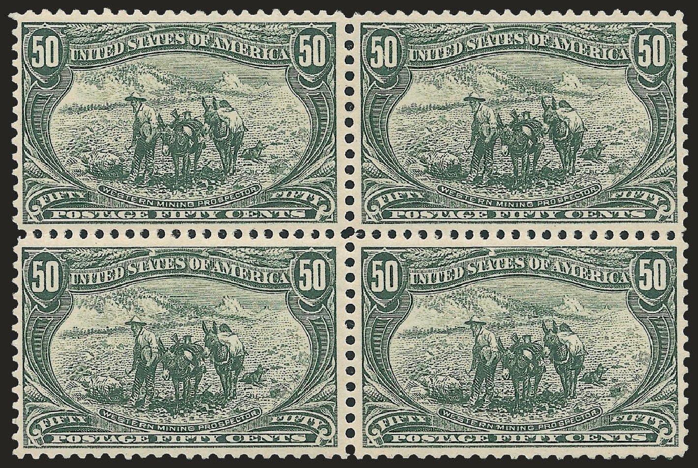 Value of US Stamps Scott Catalogue 291 - 1898 50c Trans Mississippi Exposition. Robert Siegel Auction Galleries, Dec 2008, Sale 967, Lot 4481