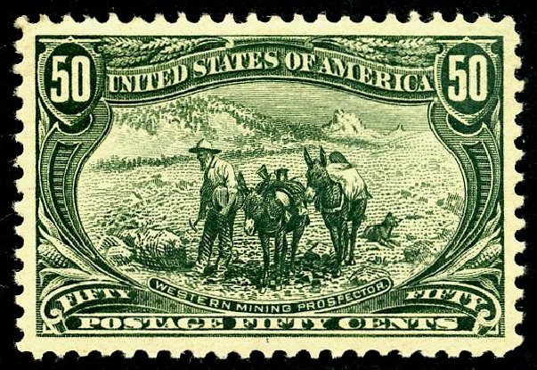 Value of US Stamp Scott Catalog 291 - 1898 50c Trans Mississippi Exposition. Matthew Bennett International, May 2008, Sale 327, Lot 244