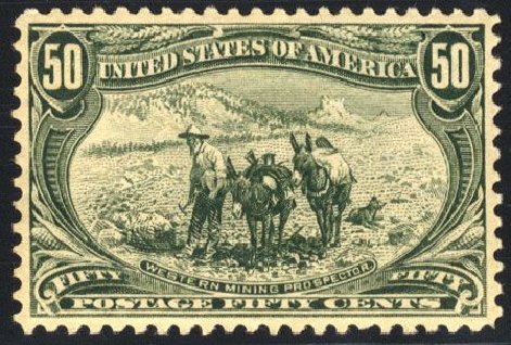Price of US Stamp Scott Catalog 291 - 1898 50c Trans Mississippi Exposition. Cherrystone Auctions, Mar 2008, Sale 200803, Lot 234