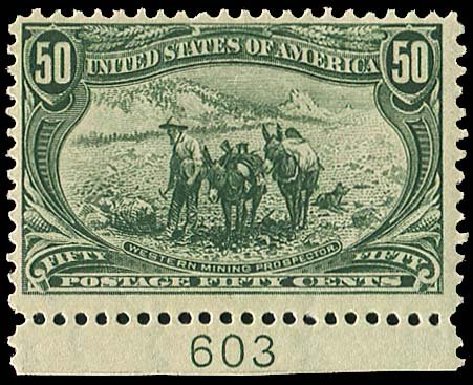 Costs of US Stamp Scott Catalog 291: 50c 1898 Trans Mississippi Exposition. Regency-Superior, Nov 2014, Sale 108, Lot 604