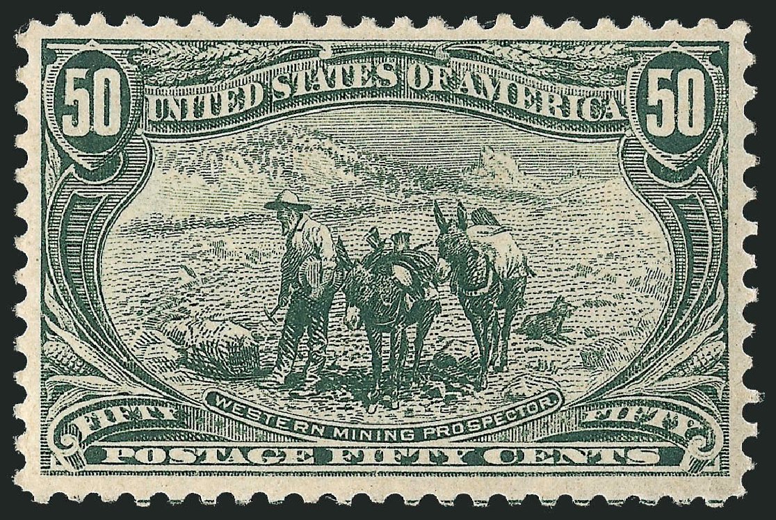 Cost of US Stamps Scott # 291 - 50c 1898 Trans Mississippi Exposition. Robert Siegel Auction Galleries, Mar 2011, Sale 1007, Lot 2554