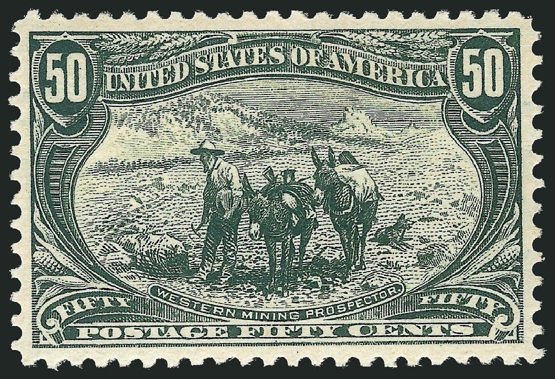 Prices of US Stamp Scott Catalog # 291: 50c 1898 Trans Mississippi Exposition. Robert Siegel Auction Galleries, Dec 2013, Sale 1062, Lot 474A