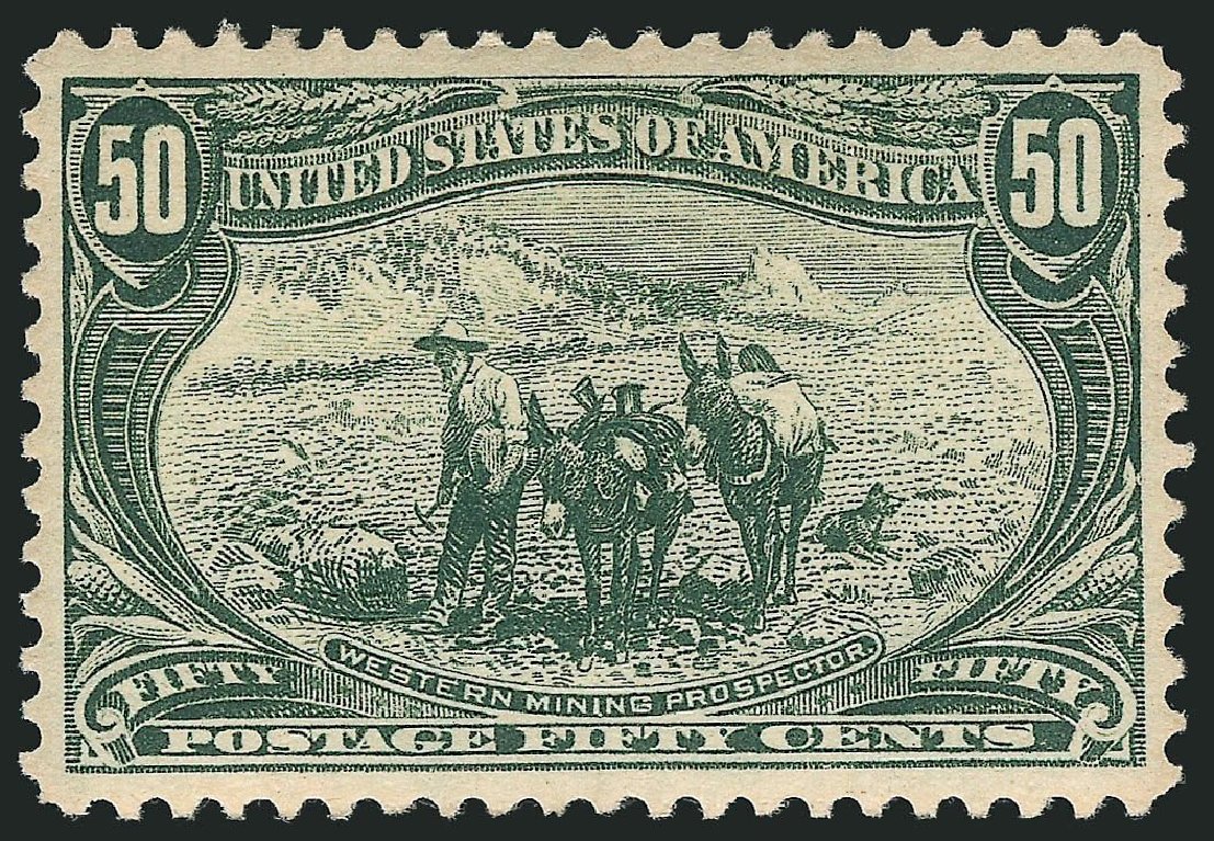 US Stamp Price Scott Catalog # 291: 50c 1898 Trans Mississippi Exposition. Robert Siegel Auction Galleries, Mar 2014, Sale 1067, Lot 1324