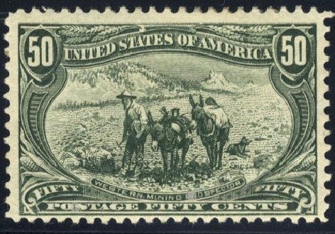 Cost of US Stamp Scott Cat. 291 - 50c 1898 Trans Mississippi Exposition. Cherrystone Auctions, Mar 2008, Sale 200803, Lot 235