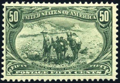 US Stamps Prices Scott Catalog #291 - 1898 50c Trans Mississippi Exposition. Harmer-Schau Auction Galleries, Feb 2010, Sale 84, Lot 1495