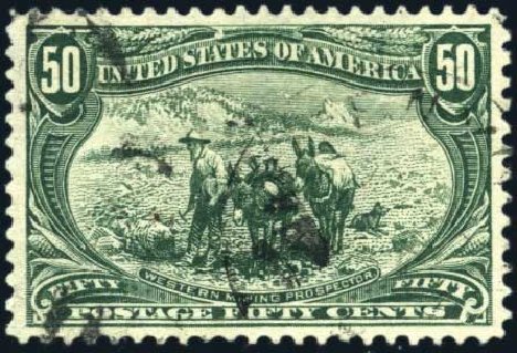 US Stamps Values Scott Catalog # 291: 1898 50c Trans Mississippi Exposition. Harmer-Schau Auction Galleries, Mar 2011, Sale 89, Lot 275