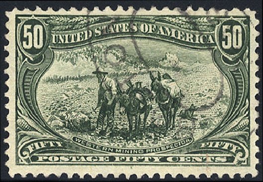 Value of US Stamps Scott 291 - 1898 50c Trans Mississippi Exposition. Cherrystone Auctions, Nov 2008, Sale 200811, Lot 1092