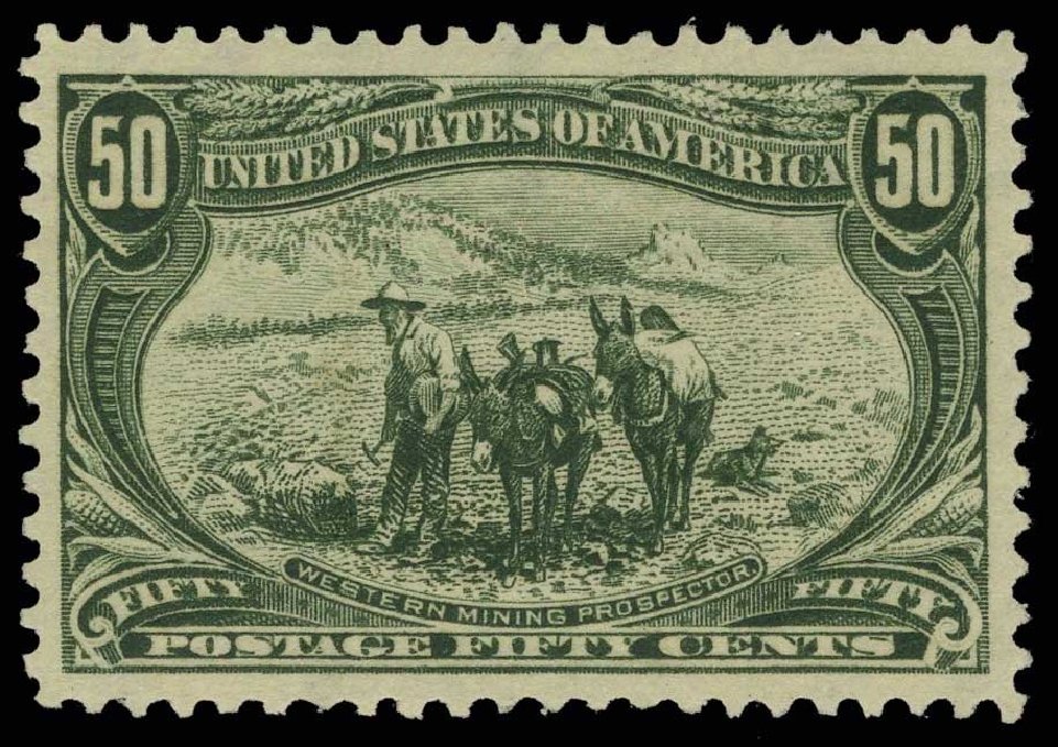 Price of US Stamps Scott Catalog # 291 - 50c 1898 Trans Mississippi Exposition. H.R. Harmer, May 2014, Sale 3005, Lot 1222