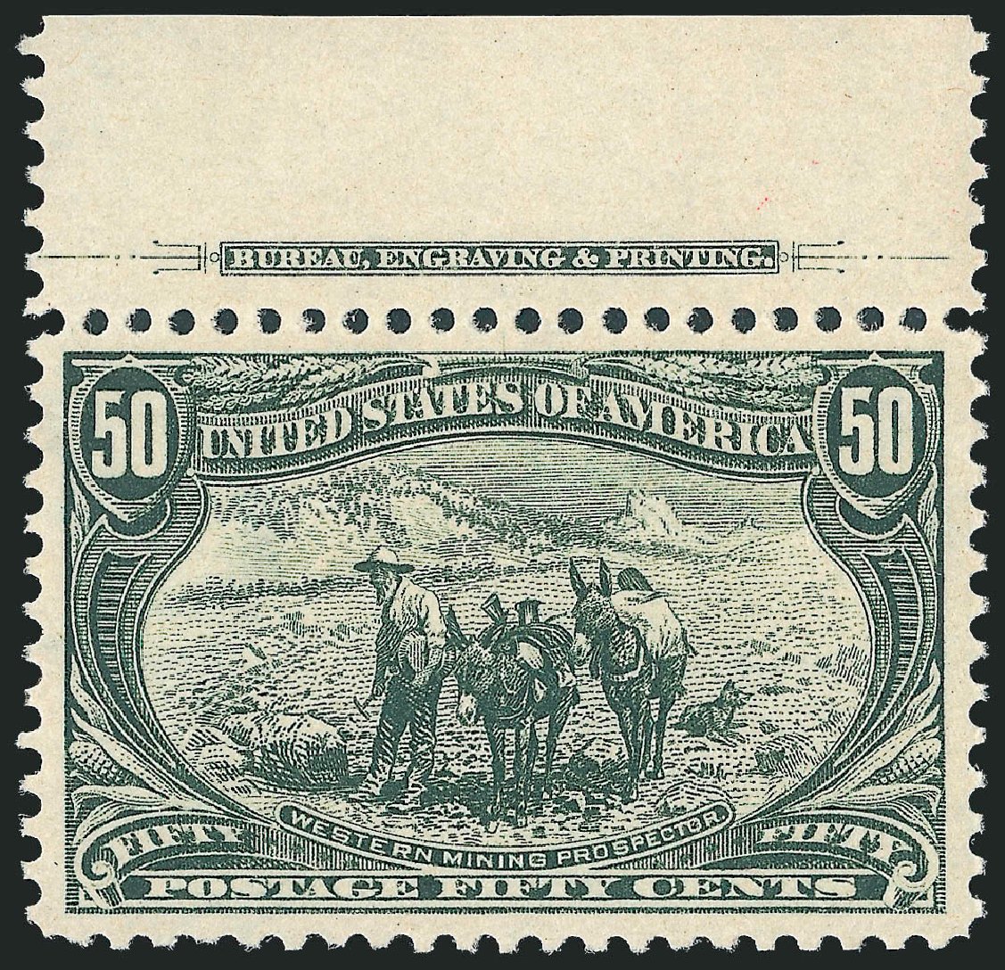 Prices of US Stamps Scott Catalogue # 291 - 50c 1898 Trans Mississippi Exposition. Robert Siegel Auction Galleries, Dec 2010, Sale 1000, Lot 1162