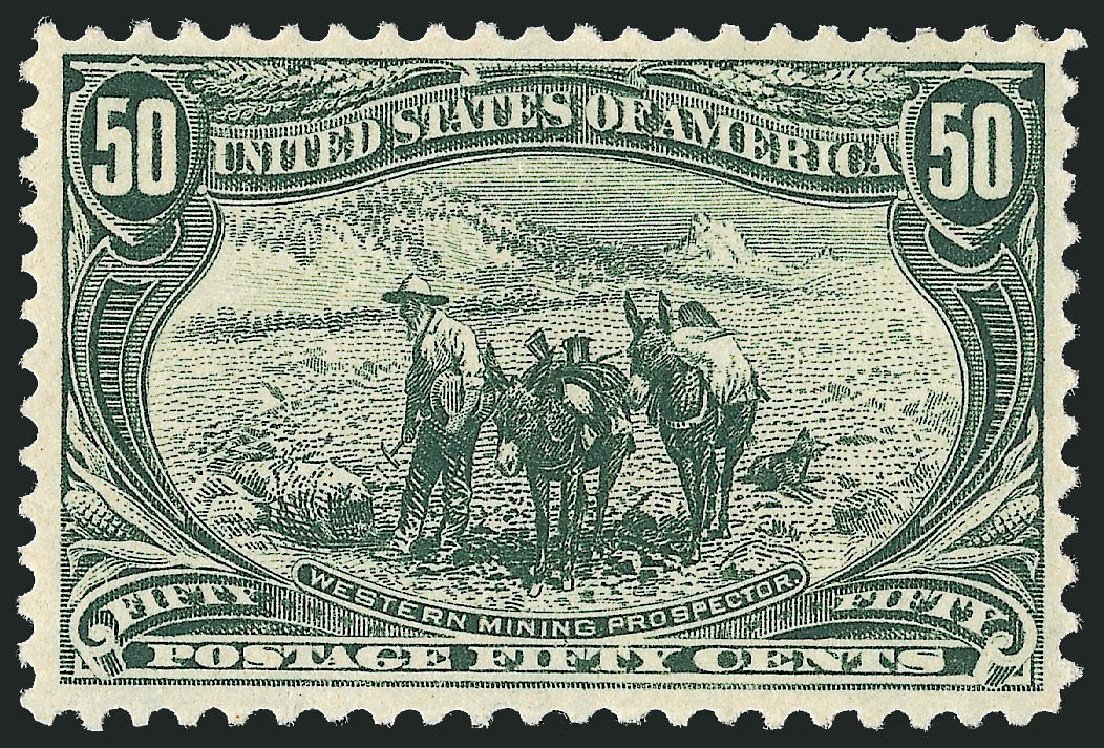 Costs of US Stamps Scott Cat. 291 - 50c 1898 Trans Mississippi Exposition. Robert Siegel Auction Galleries, Mar 2011, Sale 1007, Lot 2552