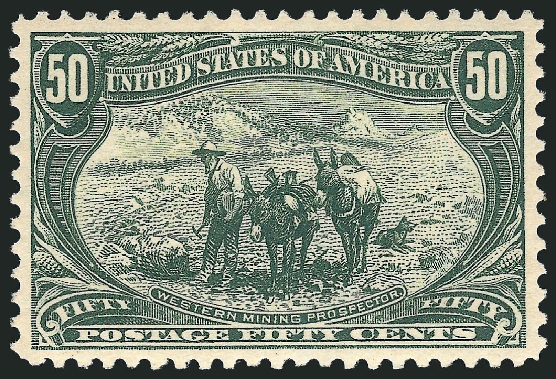 US Stamps Value Scott Cat. # 291: 1898 50c Trans Mississippi Exposition. Robert Siegel Auction Galleries, Feb 2015, Sale 1092, Lot 1242