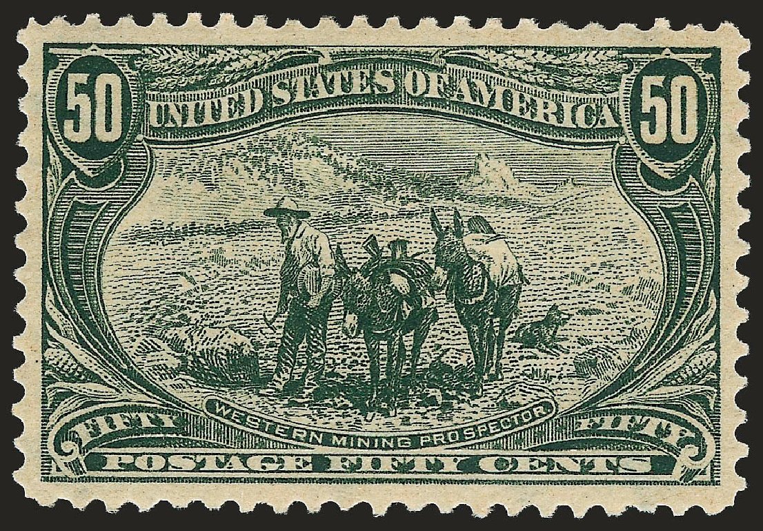 Cost of US Stamps Scott Catalogue #291 - 1898 50c Trans Mississippi Exposition. Robert Siegel Auction Galleries, Sep 2008, Sale 962, Lot 2582