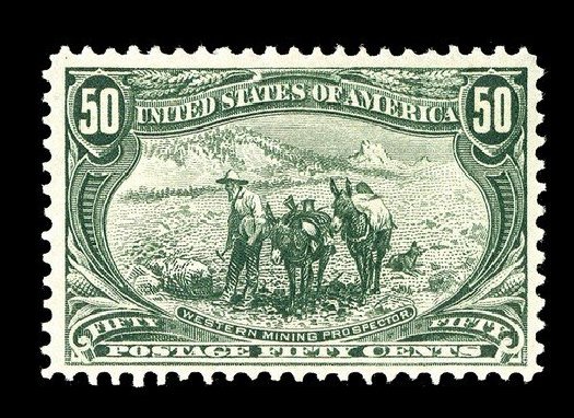 Values of US Stamp Scott 291 - 1898 50c Trans Mississippi Exposition. Spink Shreves Galleries, May 2014, Sale 148, Lot 242