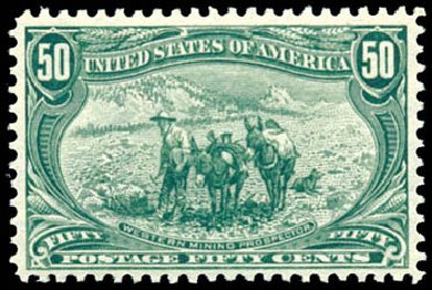 Price of US Stamps Scott Cat. 291: 1898 50c Trans Mississippi Exposition. Schuyler J. Rumsey Philatelic Auctions, Apr 2015, Sale 60, Lot 2293