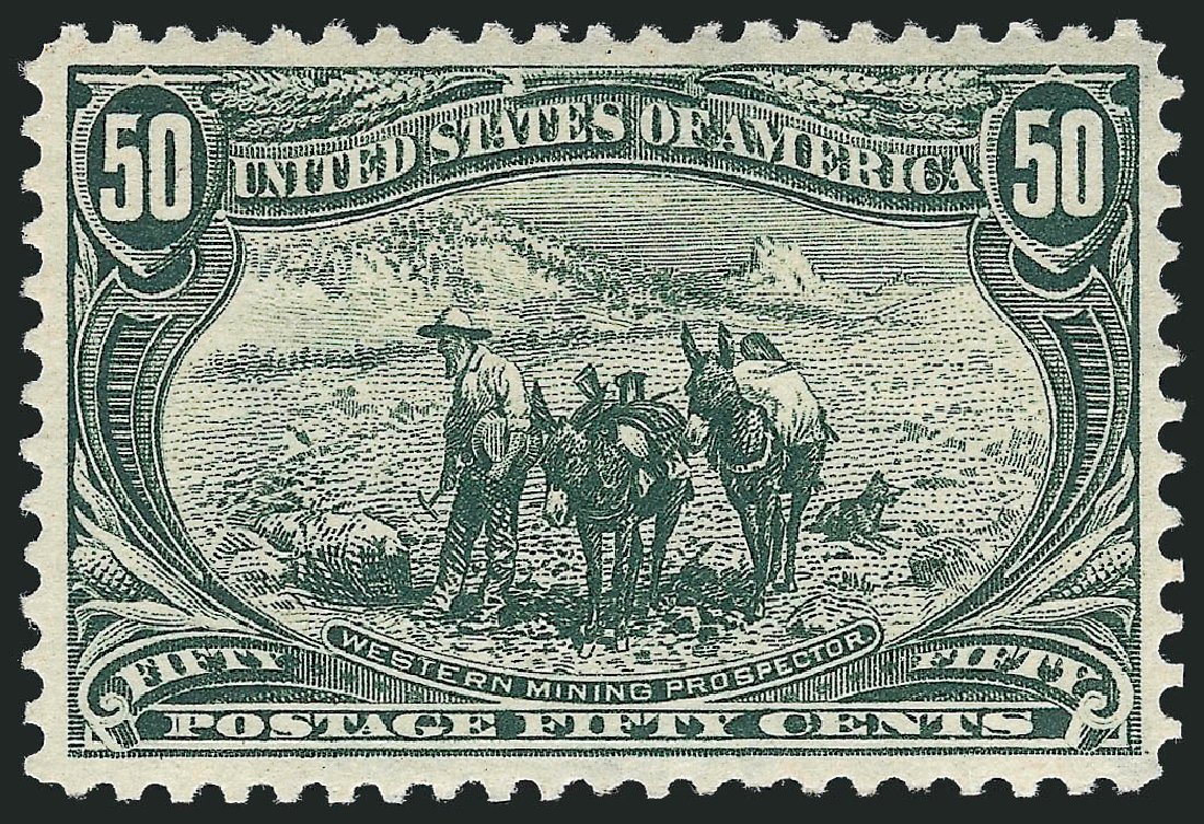 Costs of US Stamp Scott Catalog #291: 1898 50c Trans Mississippi Exposition. Robert Siegel Auction Galleries, Mar 2011, Sale 1007, Lot 2553