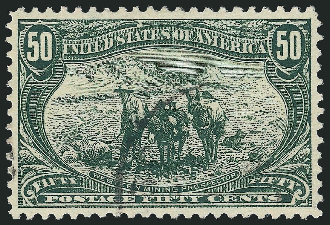 US Stamp Price Scott Catalogue # 291: 1898 50c Trans Mississippi Exposition. Robert Siegel Auction Galleries, Mar 2012, Sale 1019, Lot 643