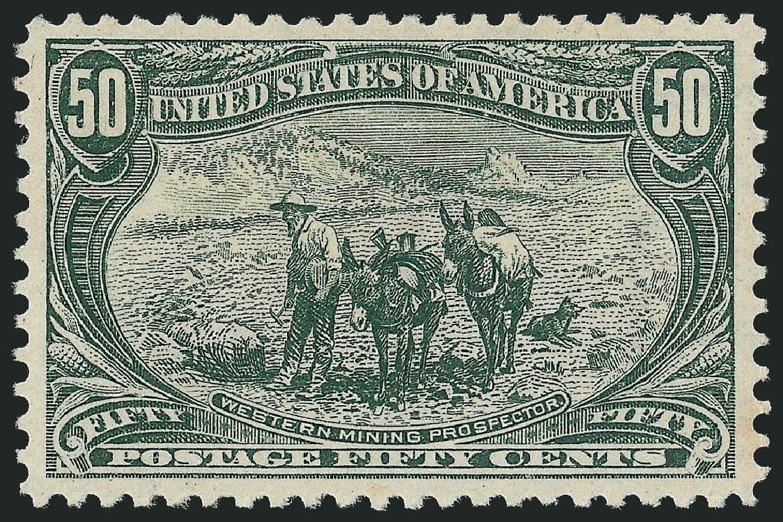 Costs of US Stamps Scott Cat. # 291 - 50c 1898 Trans Mississippi Exposition. Robert Siegel Auction Galleries, Nov 2013, Sale 1056, Lot 313