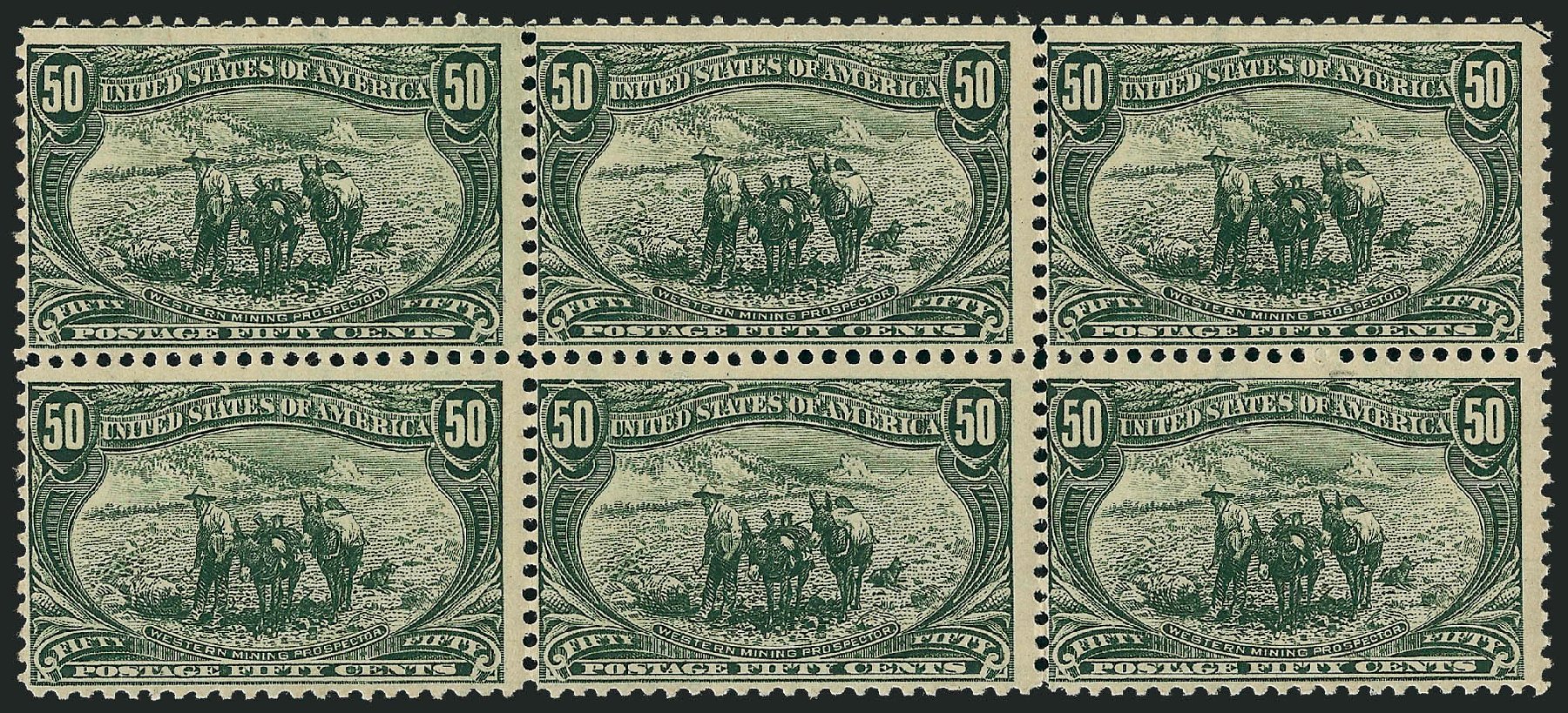 Price of US Stamps Scott Catalog # 291 - 1898 50c Trans Mississippi Exposition. Robert Siegel Auction Galleries, Sep 2008, Sale 962, Lot 2583