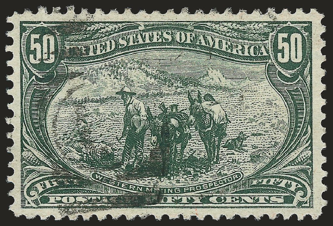 US Stamps Price Scott Catalogue #291: 50c 1898 Trans Mississippi Exposition. Robert Siegel Auction Galleries, Jun 2009, Sale 975, Lot 1633