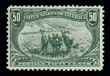Prices of US Stamps Scott 291 - 50c 1898 Trans Mississippi Exposition. Matthew Bennett International, Dec 2007, Sale 324, Lot 1166